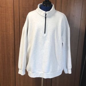 Light Gray 1/4 Zip Pullover